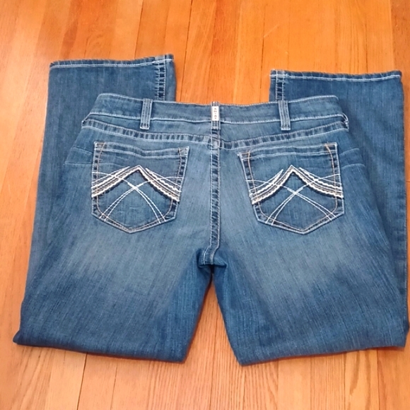 Ariat Other - Ariat denim jeans size 34R Fancy pockets.  Straight leg, 32 inch Inseam